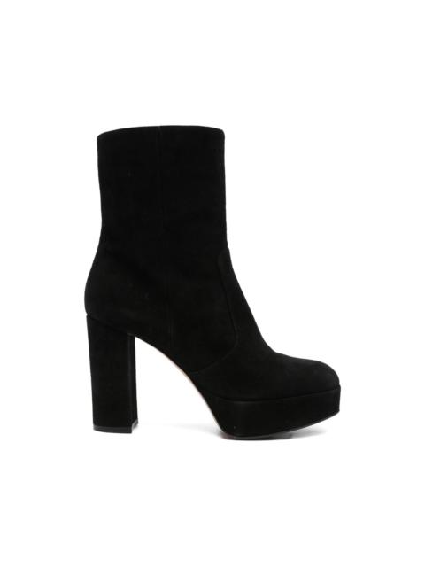 platform leather boots