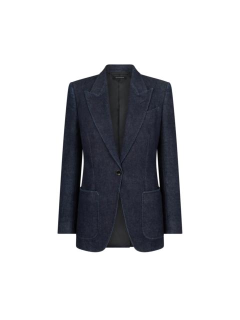 SINGLE BREASTED PEAK LAPEL JACKET
