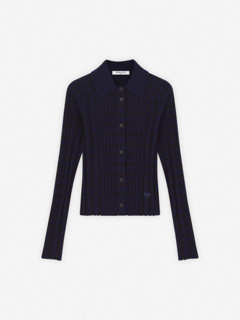 CHECKED KNITTED SHIRT