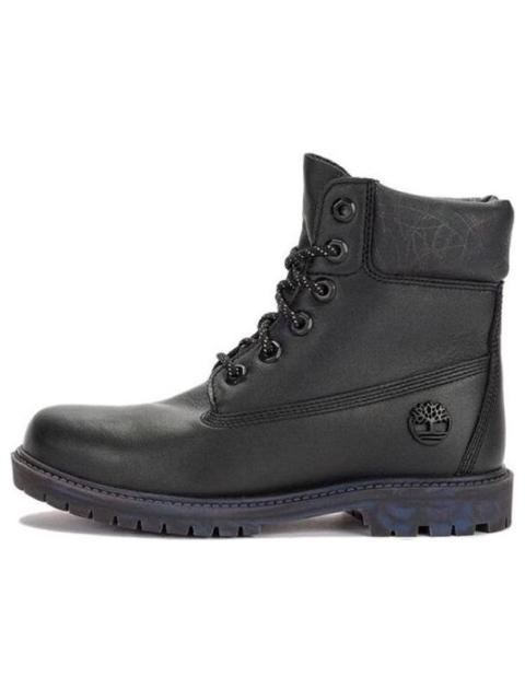 (WMNS) Timberland Heritage 6 Inch Waterproof Boot 'Black Leather Rubber Outsole' A5Q9S