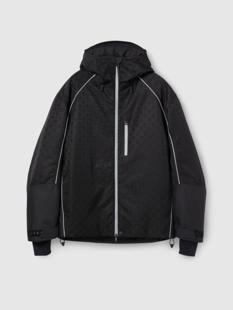 GG technical fabric jacquard jacket