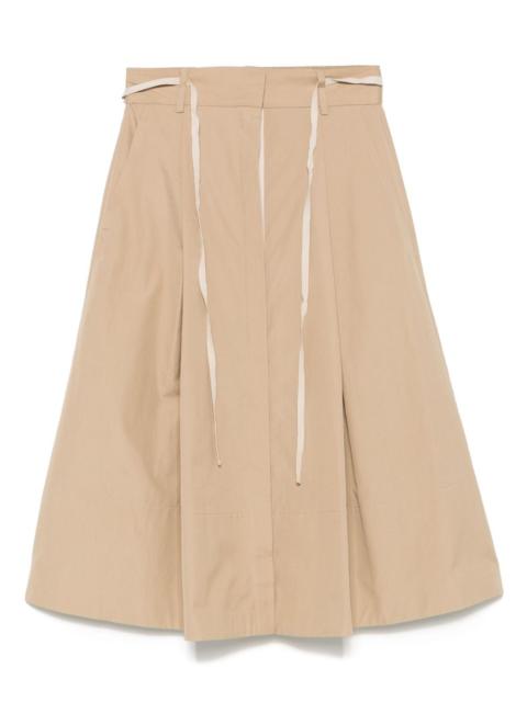 cotton midi skirt