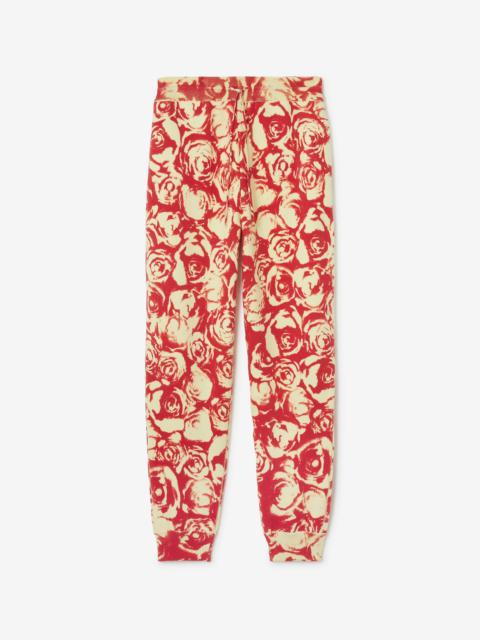Rose Wool Jogging Pants