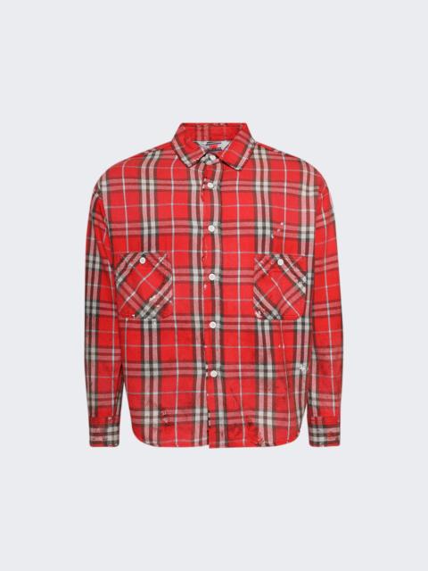 Flannel Check Shirt Red