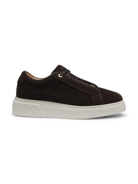 SUEDE TRAINERS WITH HIDDEN WEDGE