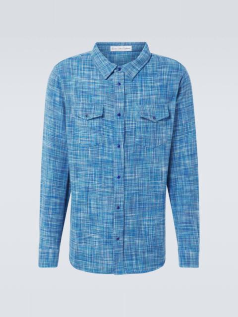 Space-Dyed cashmere shirt