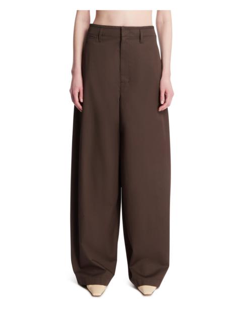 Brown Wide-Leg Trousers