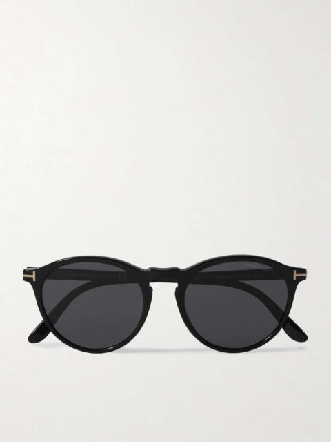 Aurele Round-Frame Acetate Sunglasses