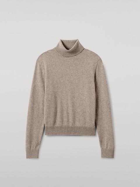 Classic Cashmere Brown Roll Neck Jumper