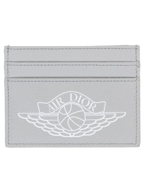 Dior x Jordan Wings Card Holder (4 Card Slot) Grey