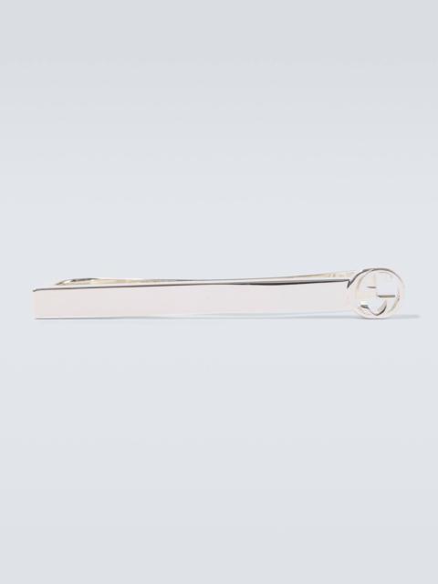 Interlocking G 925 sterling silver tie bar