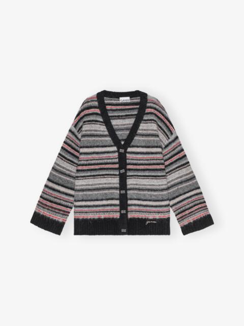 STRIPE BOXY CARDIGAN