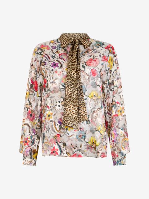 Blouse with Florentine Flowers Print
