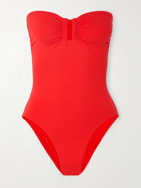 Les Essentiels Cassiopée bandeau swimsuit Red
