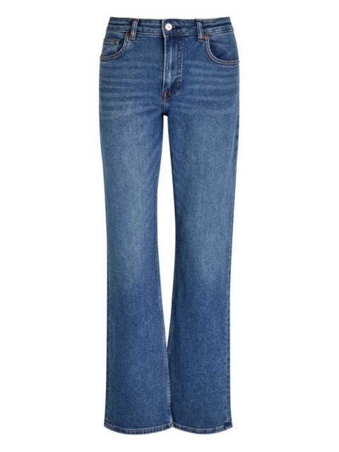 Elton belt loops straight-leg jeans