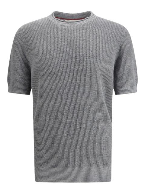 short-sleeve knitted T-shirt