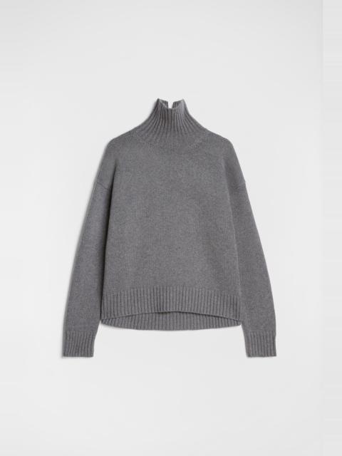 Cashmere Blend High-Neck Sweater