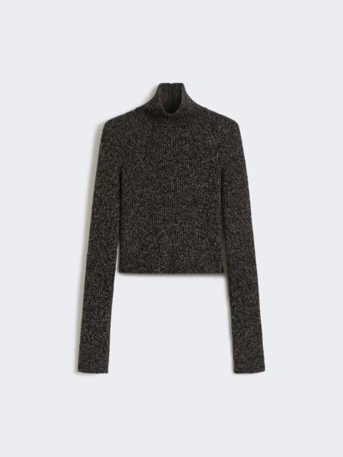 AZULENE1234 Wool and cashmere mouliné turtleneck