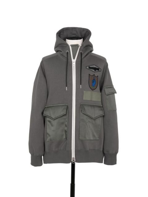 すぐ発送☆【sacai】x SPIEWAK Gonz Multi Patch Cotton Hoodie sacai sacai x SPIEWAK Gonz Multi Patch Cotton Jersey Hoodie