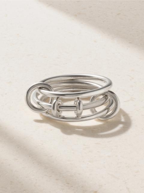 Acacia Set Of Three Sterling Silver Rings