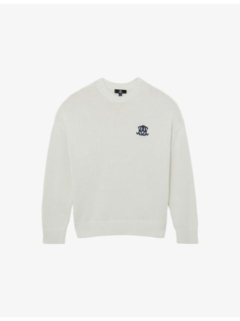 Kendi Monogram-Embroidered Cotton Jumper