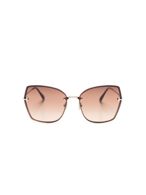 oversize-frame sunglasses