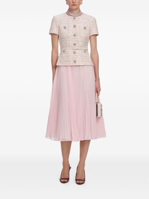 sequin belted mini dress