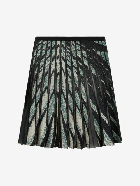 Ray Of Sea Print Skirt Mini
