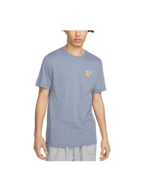 Nike Pug Logo T-Shirt 'Blue' FD6637-493