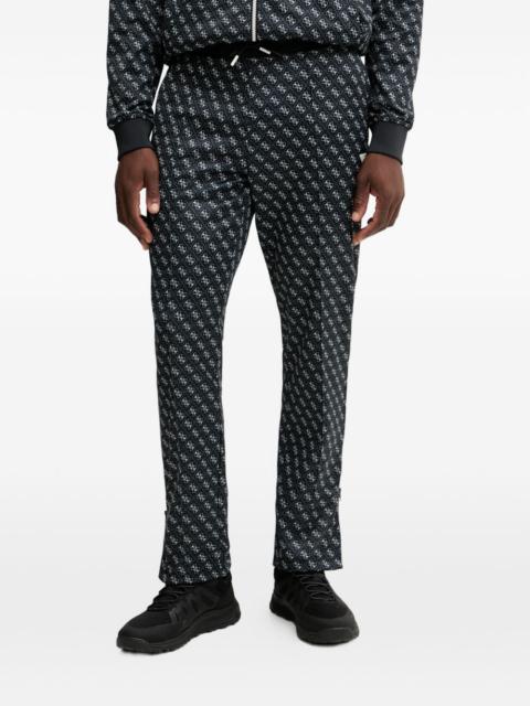 logo-print trousers