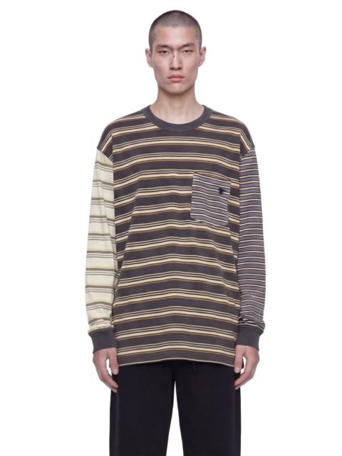 Striped Pocket Long Sleeve T-shirt