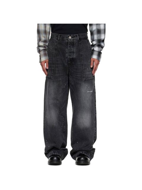 Black Distressed Jeans