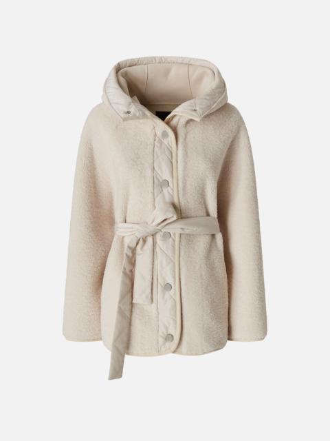 SHORT TEDDY-EFFECT PEA COAT