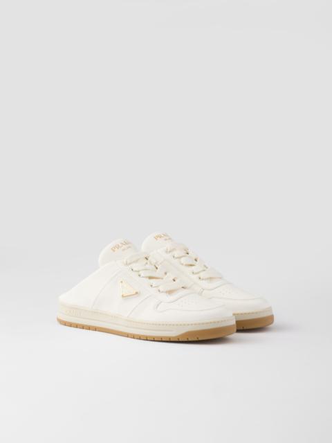 Nappa leather sneaker mules