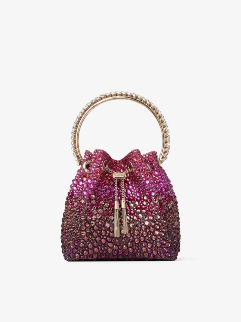 Bon Bon
Winter Bloom and Violet Orchid Satin Bag with Crystals