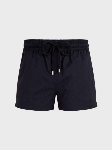 Men Short Swim Trunks Jacquard Turtles