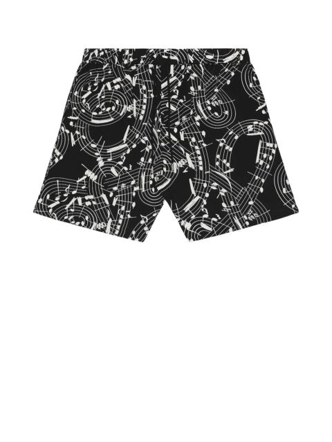Music Note Hawaiian Shorts