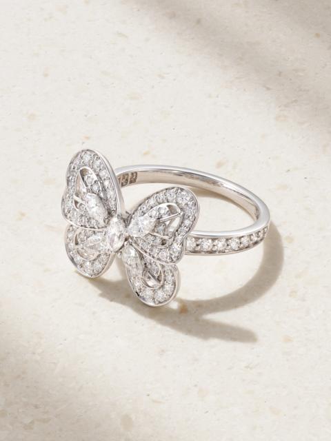 Portraits Of Nature Butterfly 18-karat White Gold Diamond Ring