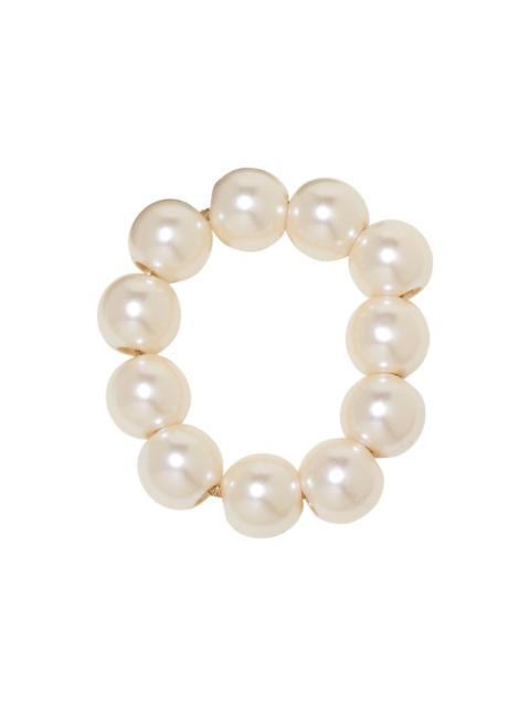 Henley Beaded Pony Wrap white