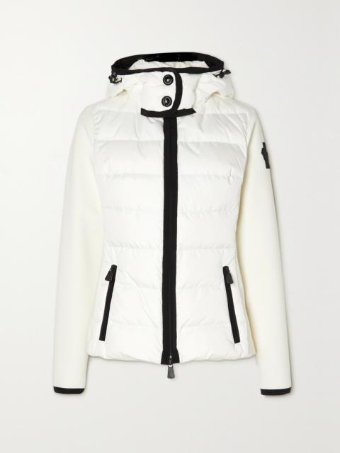 Lamoura Hooded Grosgrain-trimmed Quilted Down Ski Jacket