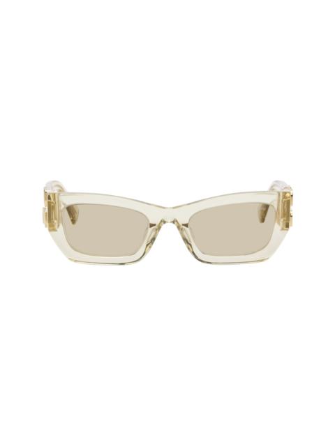Yellow Miu Glimpse Sunglasses