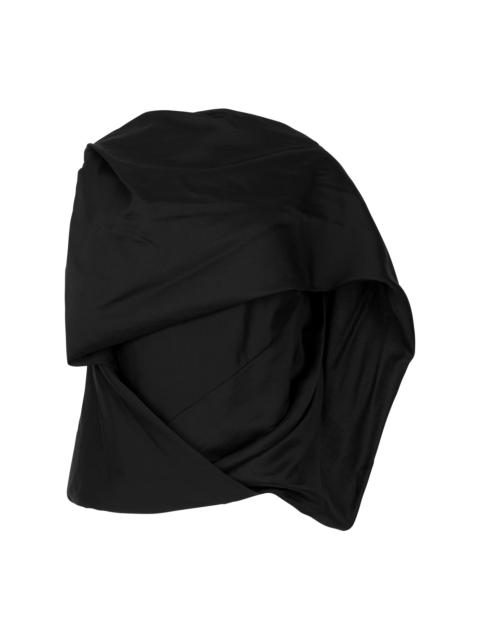 SIDE DRAPE TOP BLACK