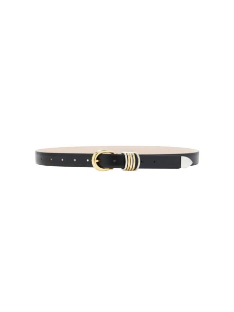 Hollyhock Leather Belt black