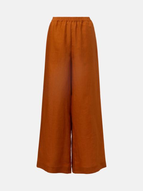 Select linen wide-leg pants