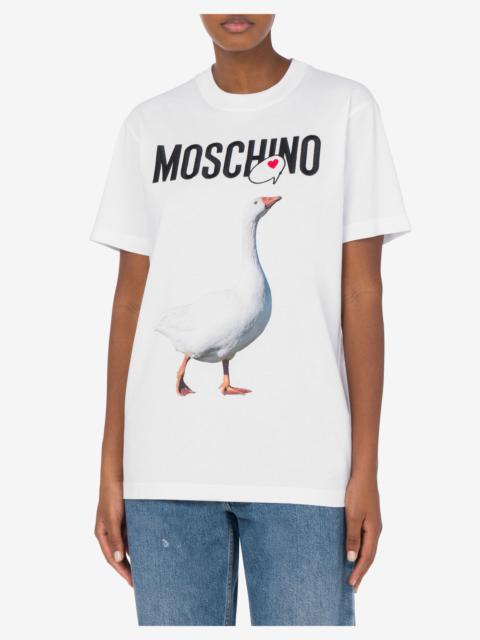 ORGANIC JERSEY T-SHIRT GOOSE PRINT