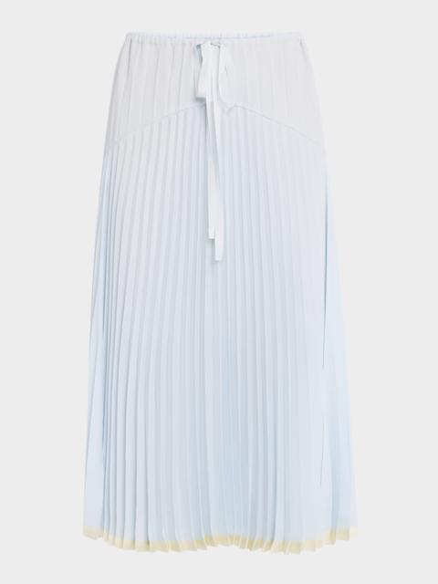 Pleated Midi Skirt