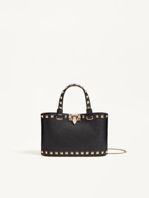 MINI ROCKSTUD SHOPPING BAG IN GRAINY CALFSKIN