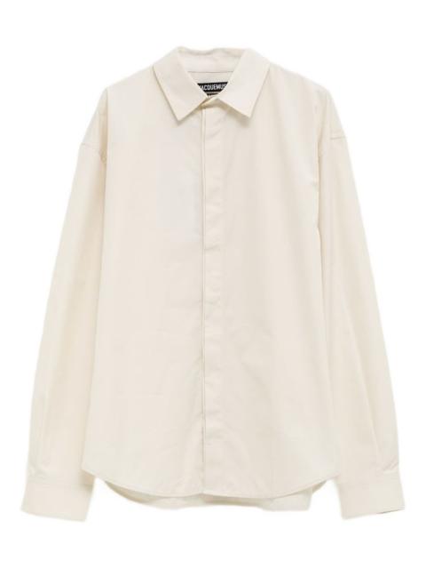 signature-embroidered shirt
