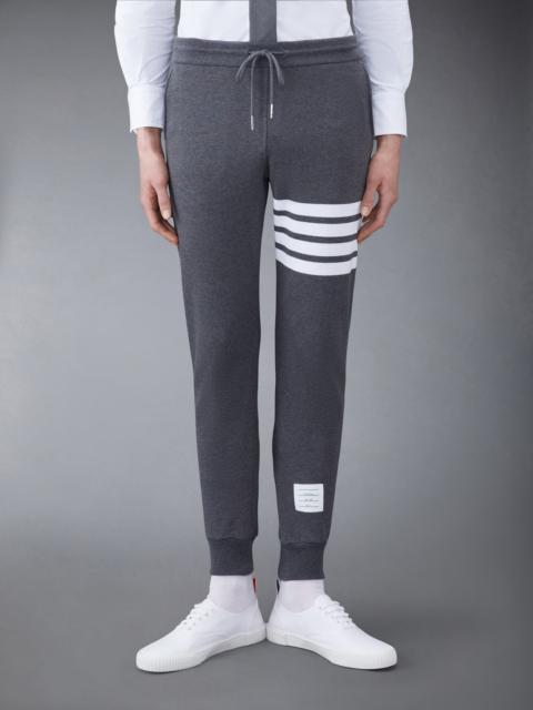 Dark Grey Classic Cotton Loopback Jersey 4-Bar Sweatpant
