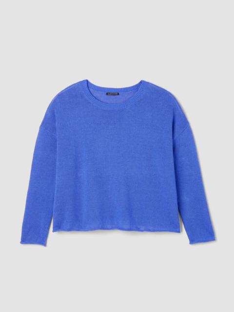 Organic Linen Cotton Crew Neck Top